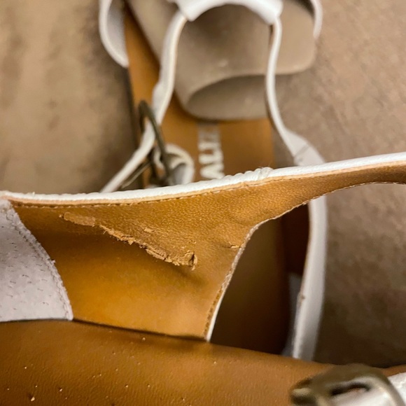 Naturalizer white woven leather sandals 9M - Picture 6 of 8